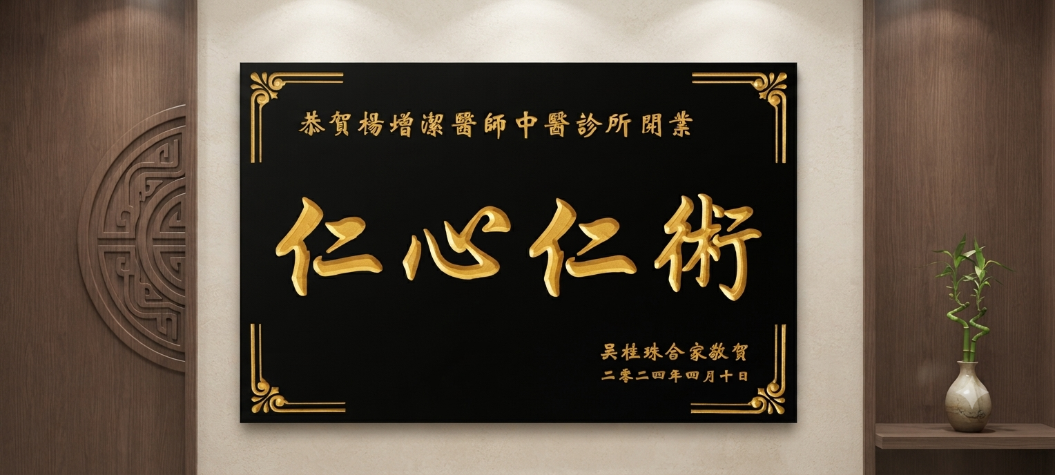 传统沉雕牌匾