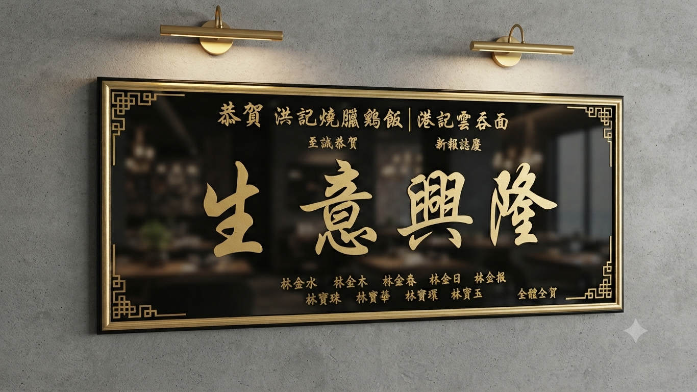 2D平面亚克力牌匾